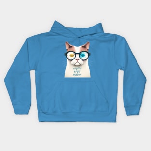 Cogito ergo meow Kids Hoodie